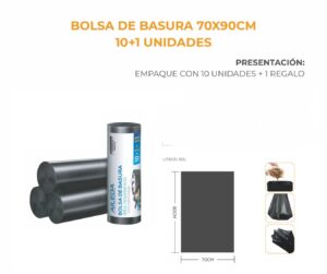 Bolsa 70x90 AILEDA BOLSA BASURA 70X90CM 11UND