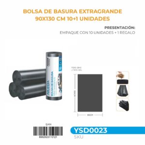 Bolsa 90x130 AILEDA BOLSA BASURA 90X130CM 11UND