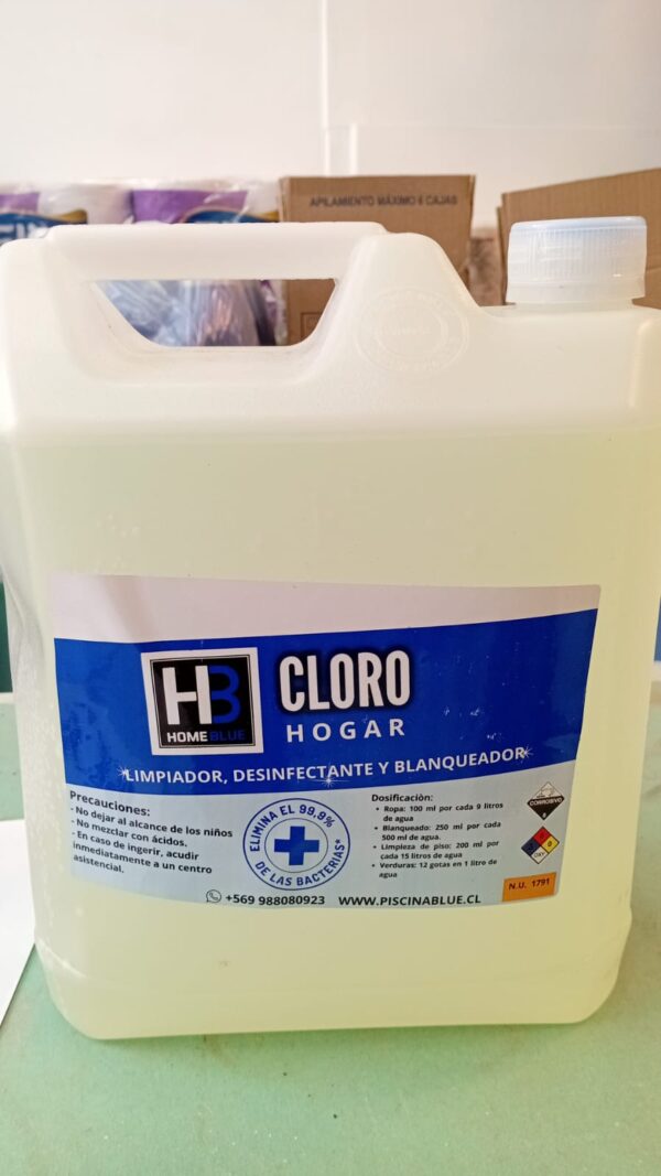 HOMEBLUE CLORO LIQUIDO 5LTS