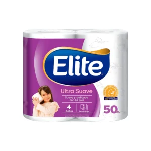 ELITE 50 ELITE PAPEL HIGIENICO ULTRA SUAVE 50MT X 4UND
