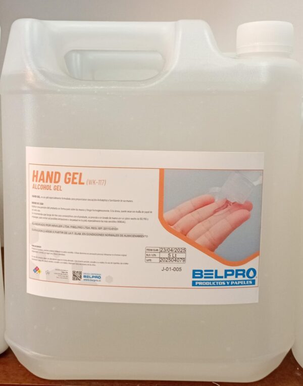 Gel 5 litros BELPRO ALCOHOLGEL 5KG