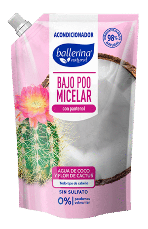 ballerina bajo BALLERINA ACONDICIONADOR AGUA COCO Y FLOR CACTUS 750ML
