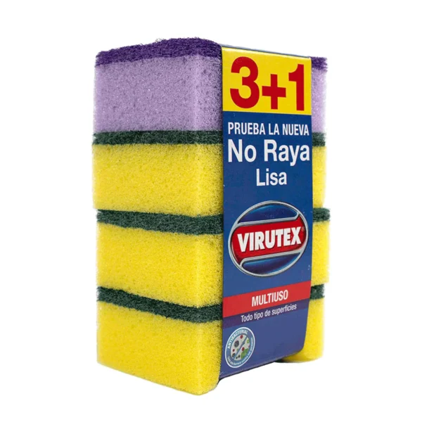 esponja virutex VIRUTEX ESPONJA LISA 3 + 1