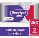 0081 RENDIPEL TOALLA DE PAPEL 250MTS PACK X 2