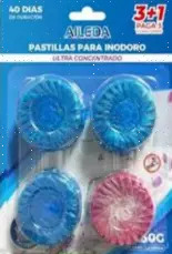 0169 AILEDA PASTILLAS P/TANQU INODORO PACK 3+1X50GR