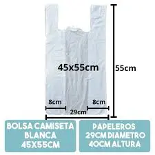 0326 EQUISTAR BOLSA BASURA CAMISETA 45X55CM 100UND