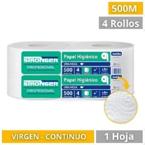 0396 STRONGER PACK PAPEL H. 500MTS X 4UND