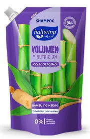 0418 BALLERINA SHAMPOO BAMBU GINSENG 750ML