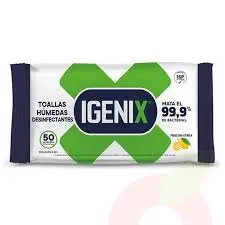 0422 IGENIX TOALLAS DESINFECTANTE BOLSA 50UND