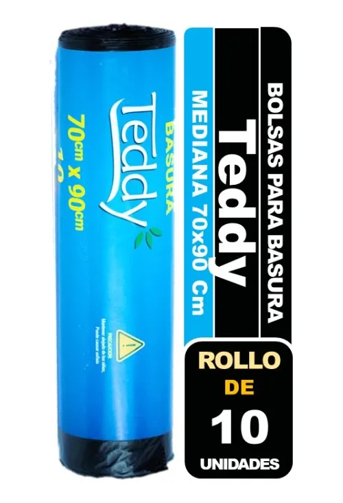 TEDDY BOLSA DE BASURA "70X90" 10UND