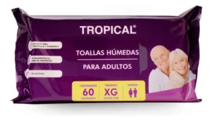 XG TROPICAL TOALLAS HUMEDAS PARA ADULTO "XG" 60UND