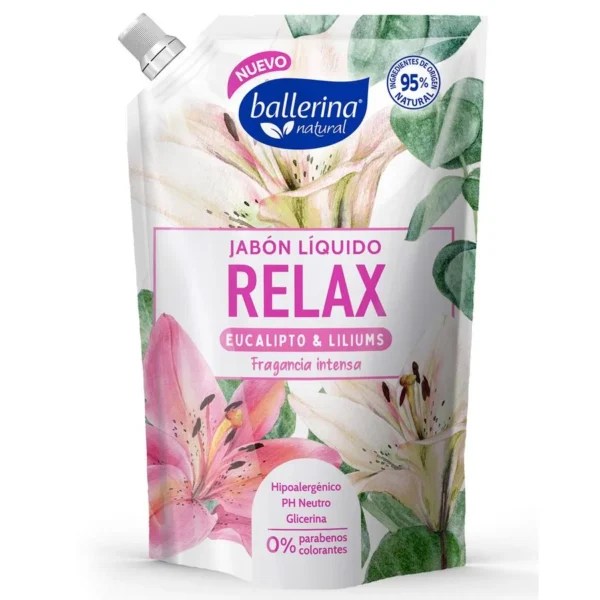 BALLERINA JABON LIQUIDO RELAX EUCALIPTO 750ML