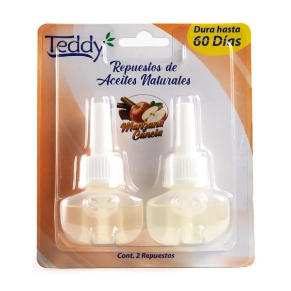 TEDDY REPUESTOS AROMATIZANTES ENCHUFE AROMA MANZA-CANELA 2UND